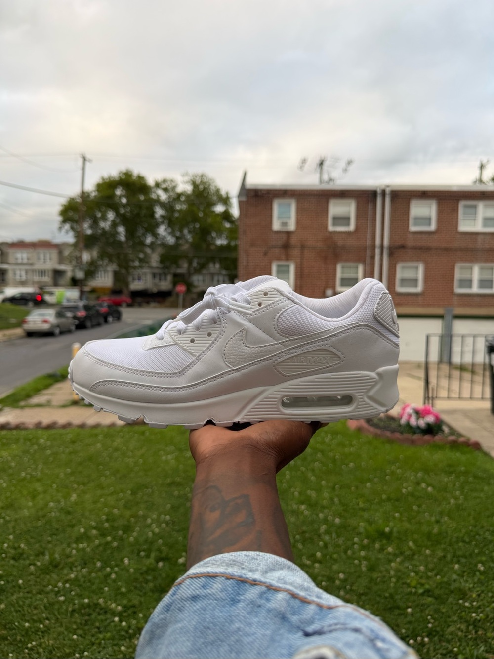 Nike Air Max 90 Men’s All-White Sneakers